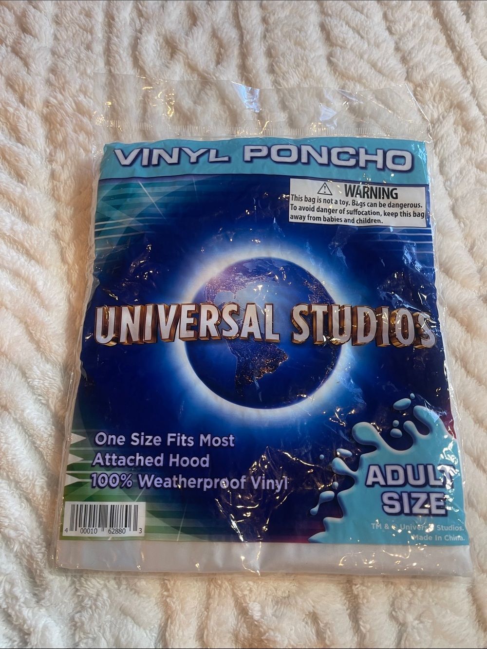 Universal Studios Vinyl Poncho -